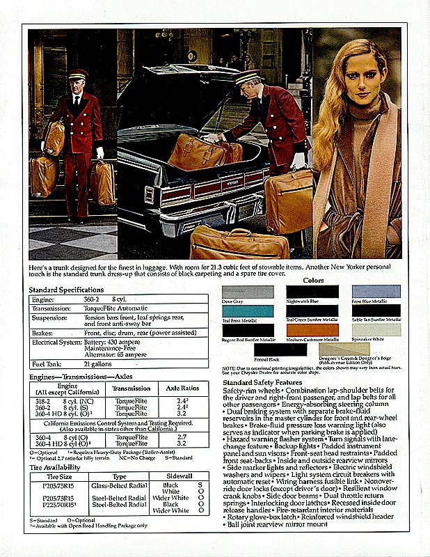 1979 Chrysler New Yorker Brochure Page 16